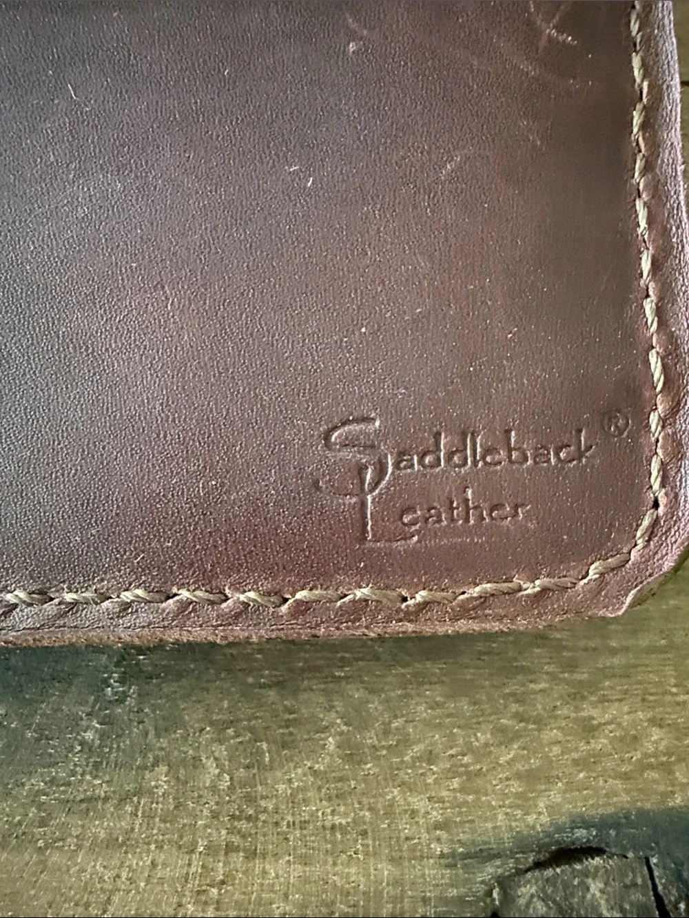 Saddleback Leather Company Big Leather Wallet in Chestnut Brown